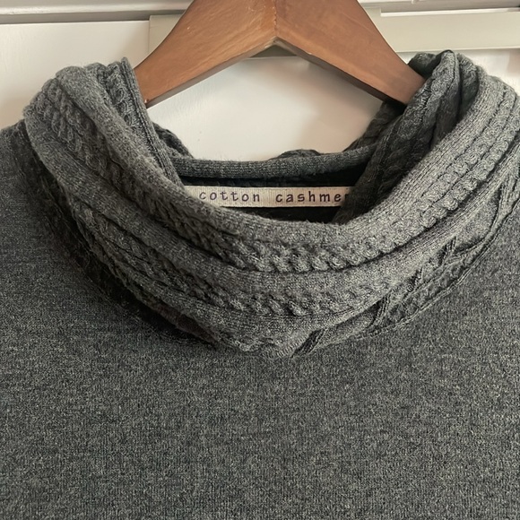 Cotton & Cashmere shirt Cowl Neck - Picture 3 of 8